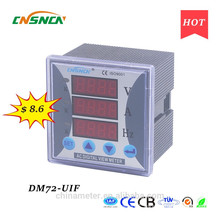 DM72-UIF panel size 72*72mm single-phase ac led industrial usage digital volt ampere and hertz combined meter